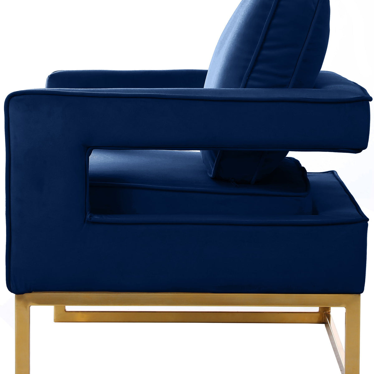 Noah - Accent Chair with Gold Legs