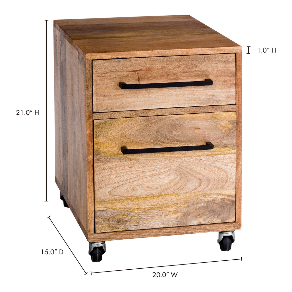 Colvin - Mobile Pedestal - Natural