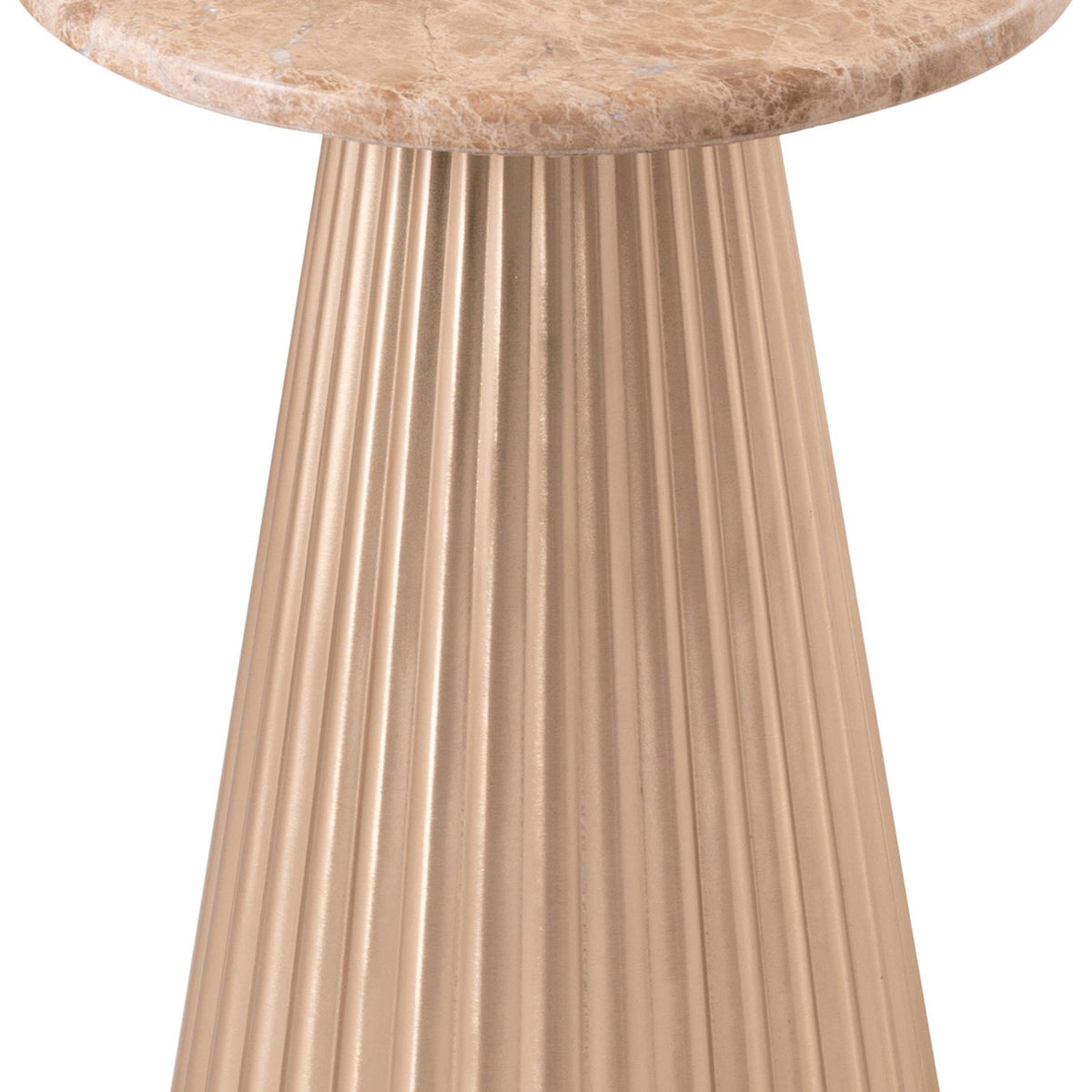 Cindra - Genuine Marble Top And Iron Base Table