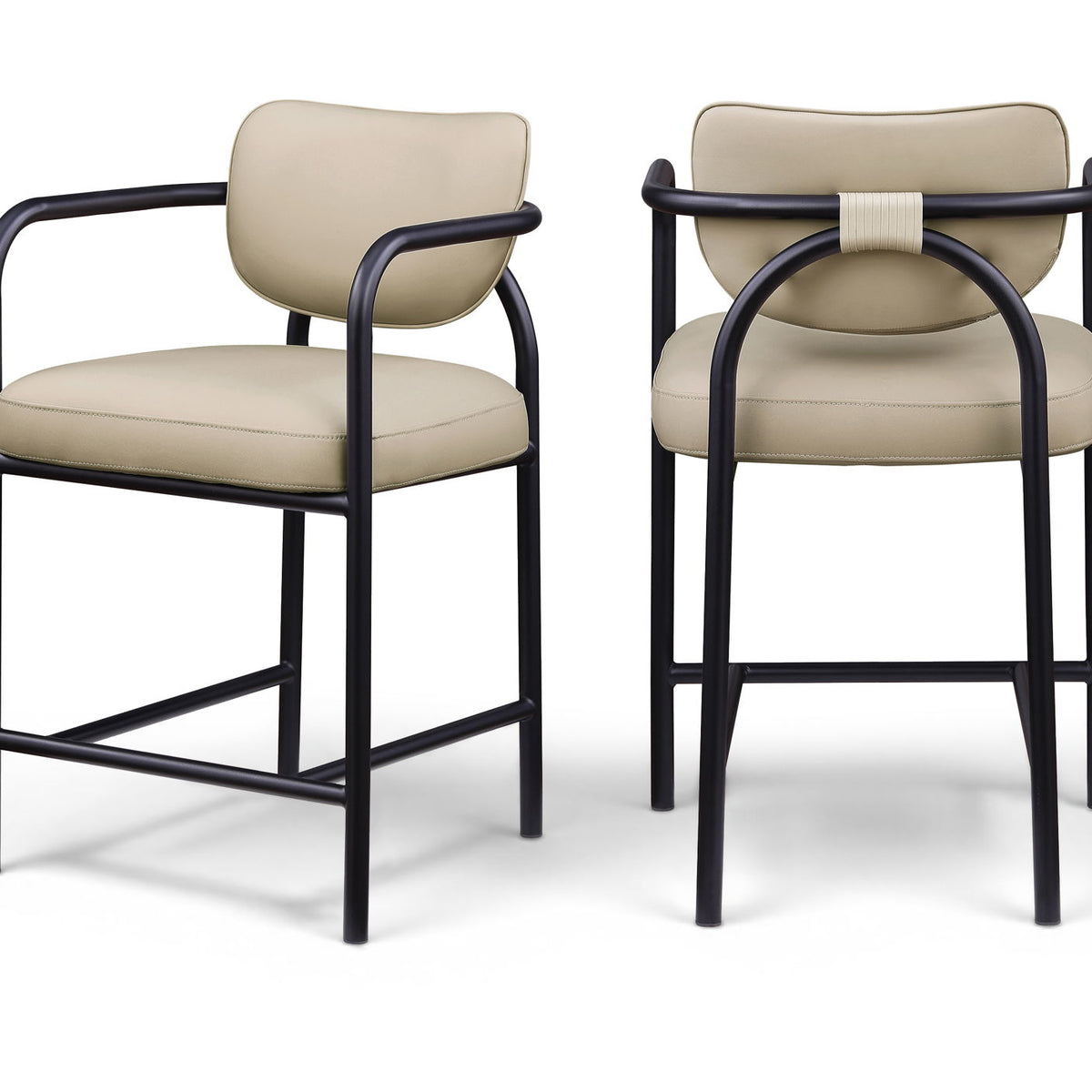Serava - Vegan Leather Upholstered Bar Stool