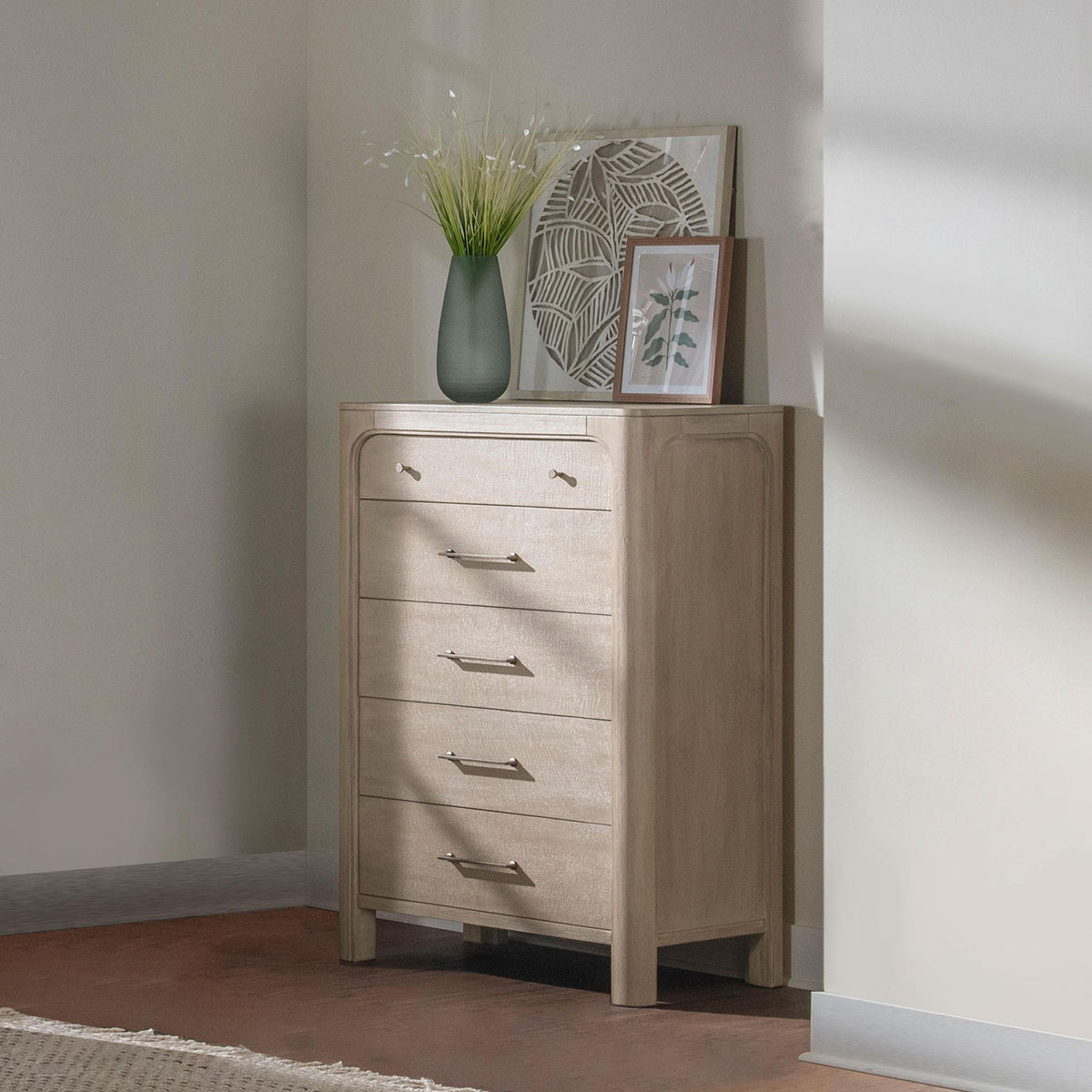 Solano 5-drawer Bedroom Chest of Drawers Weathered Mango