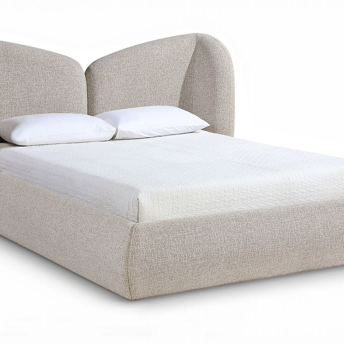 Elowen - Chenille Fabric Upholstered Bed