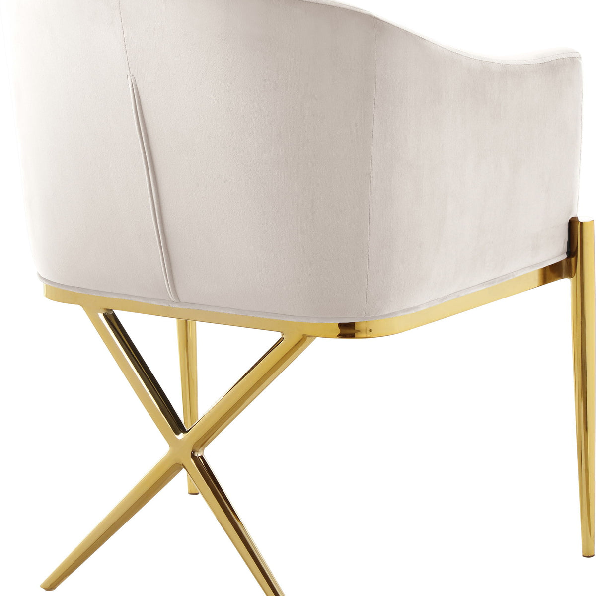 Xavier - Dining Chair with Gold Legs