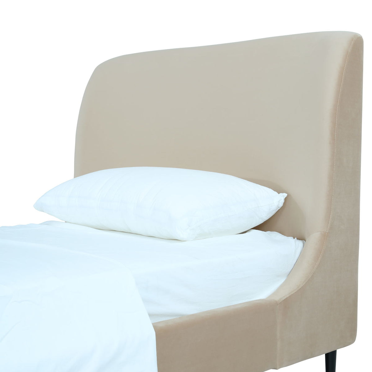 Heather - Twin Bed - Taupe And Black