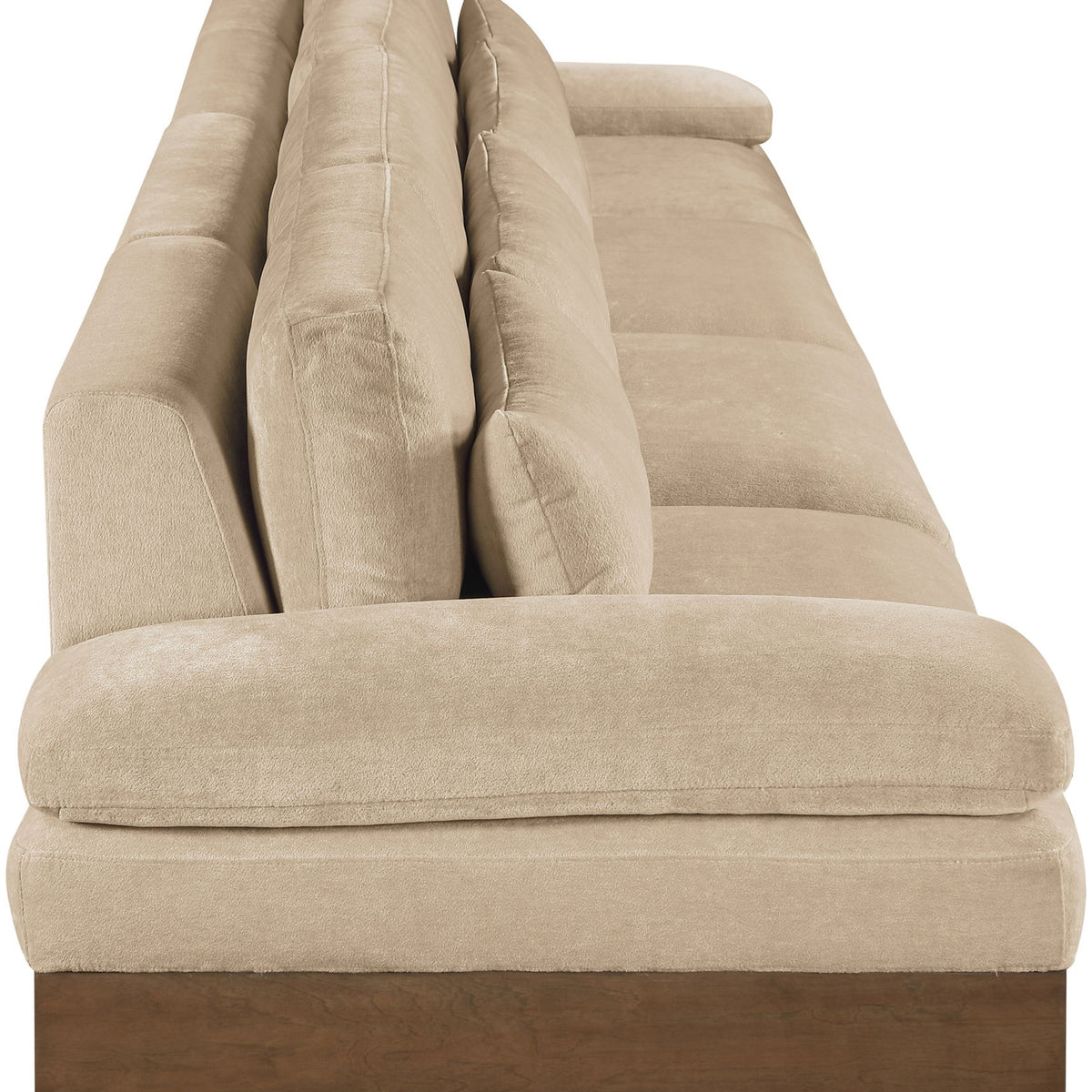 Turin - Chenille Fabric Upholstered Modular Sectional - Beige