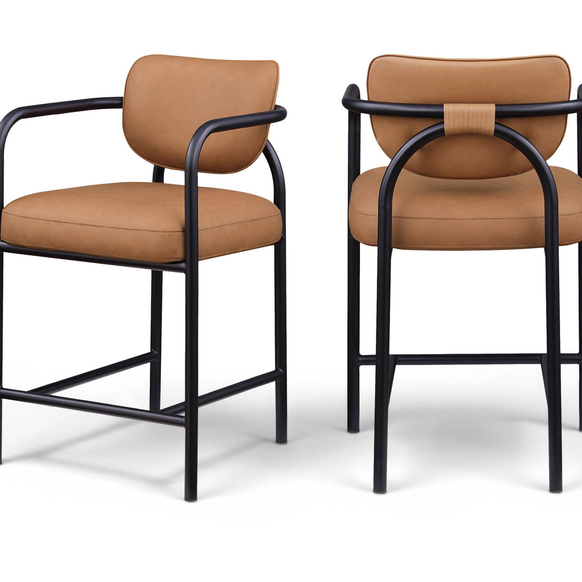 Serava - Vegan Leather Upholstered Bar Stool