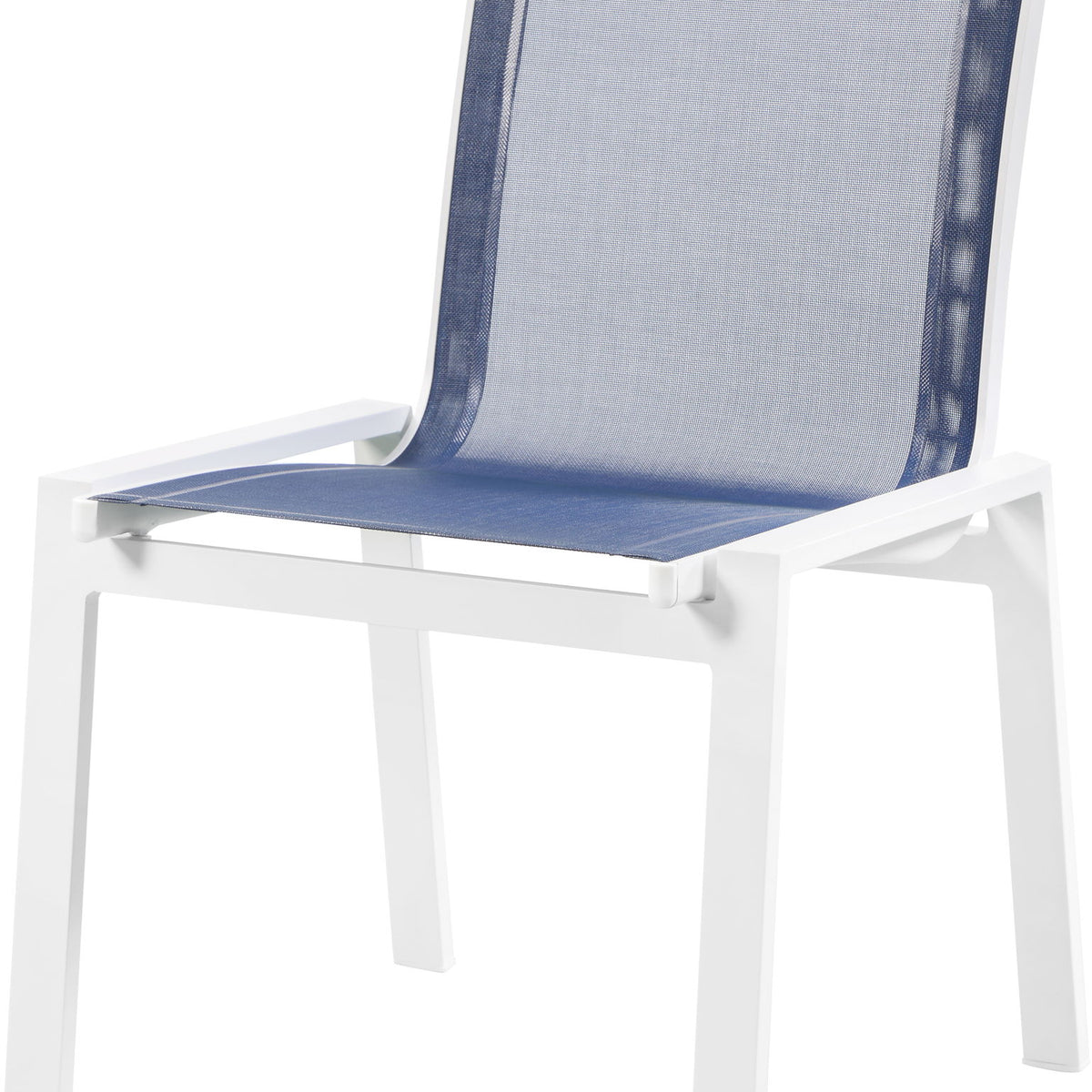 Nizuc - Outdoor Patio Dining Chair With White Frame (Set of 2)