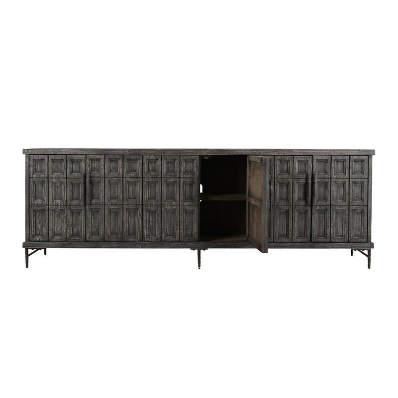 Willmark - 6 Door Iron Leg Sideboard