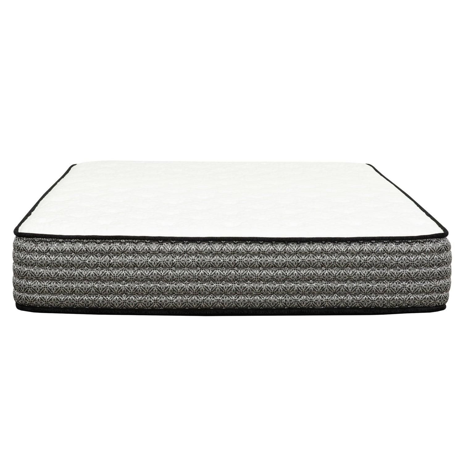 Premium 12" Queen Size Hybrid Mattress In A Box Soft Gel Memory Foam Top With Cooling Technology - Gray / White