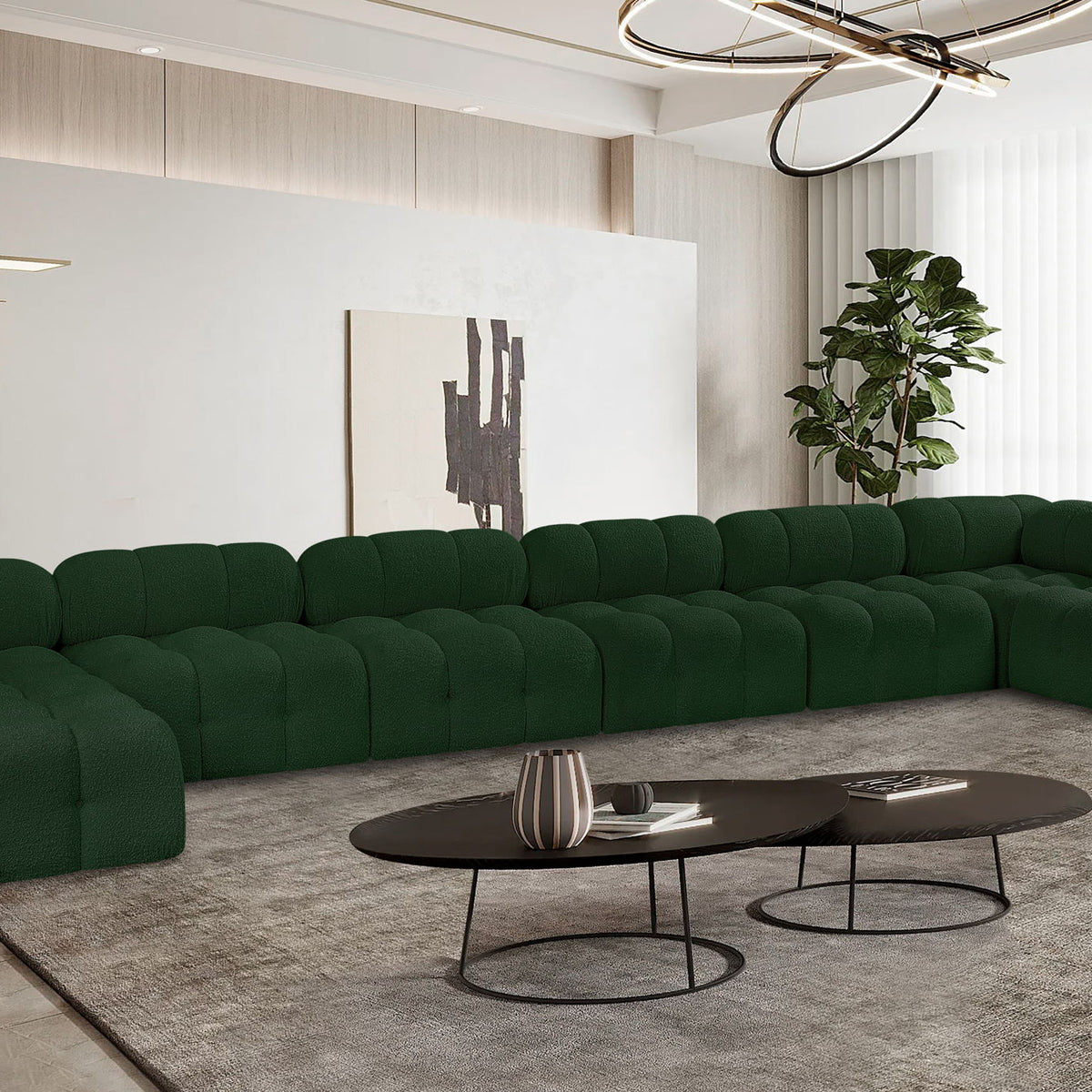 Ames - 8 Piece Fabric Modular Sectional