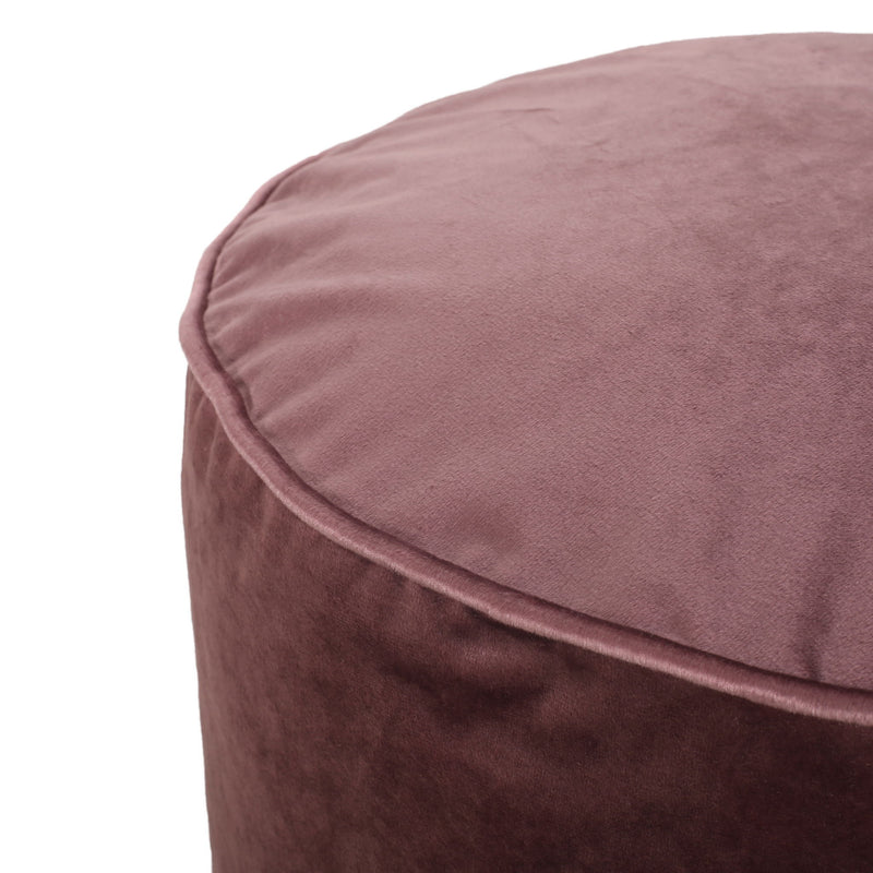 Shimon - Cylinder Pouf Ottoman Floor Cushion