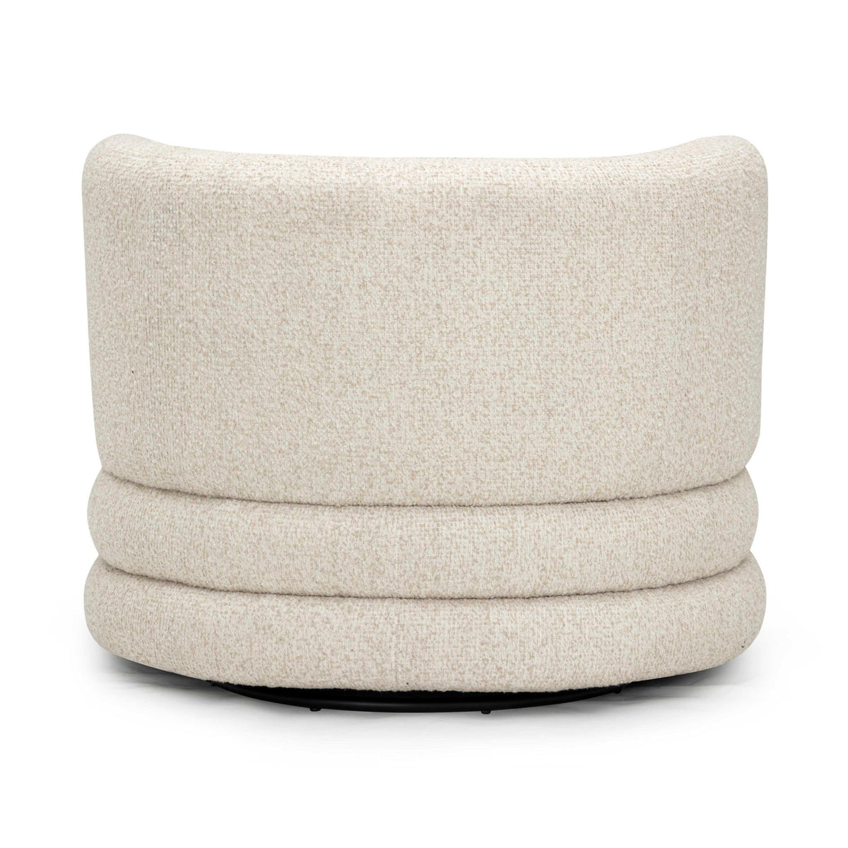 Astor - Heavy Boucle Swivel Hotel Lounge Chair - Cream
