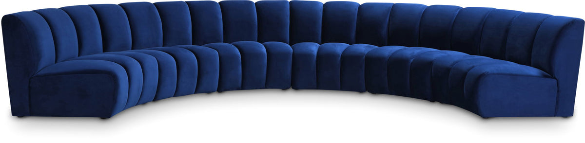 Infinity - 6 Piece Velvet Modular Sectional