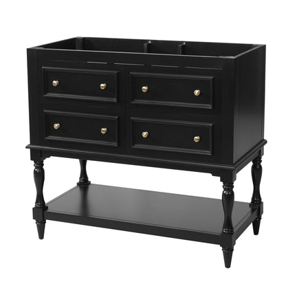 Modern Bathroom Vanity Cabinet With 4 Drawers