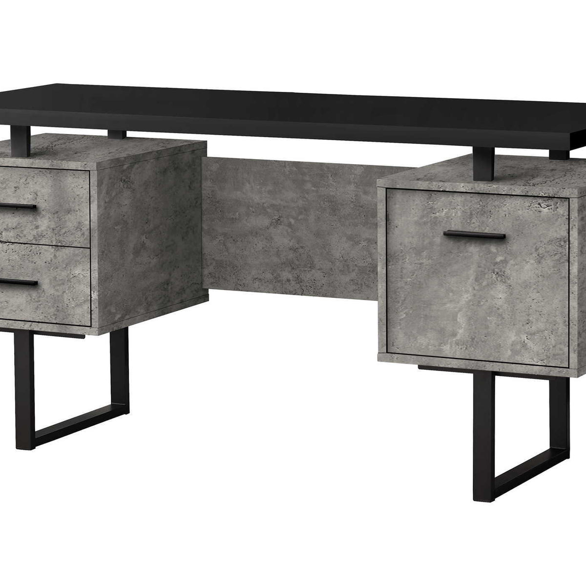 Computer Desk For Home Office, Laptop, Left, Right Set - Up, Storage Drawers, Contemporary & Modern