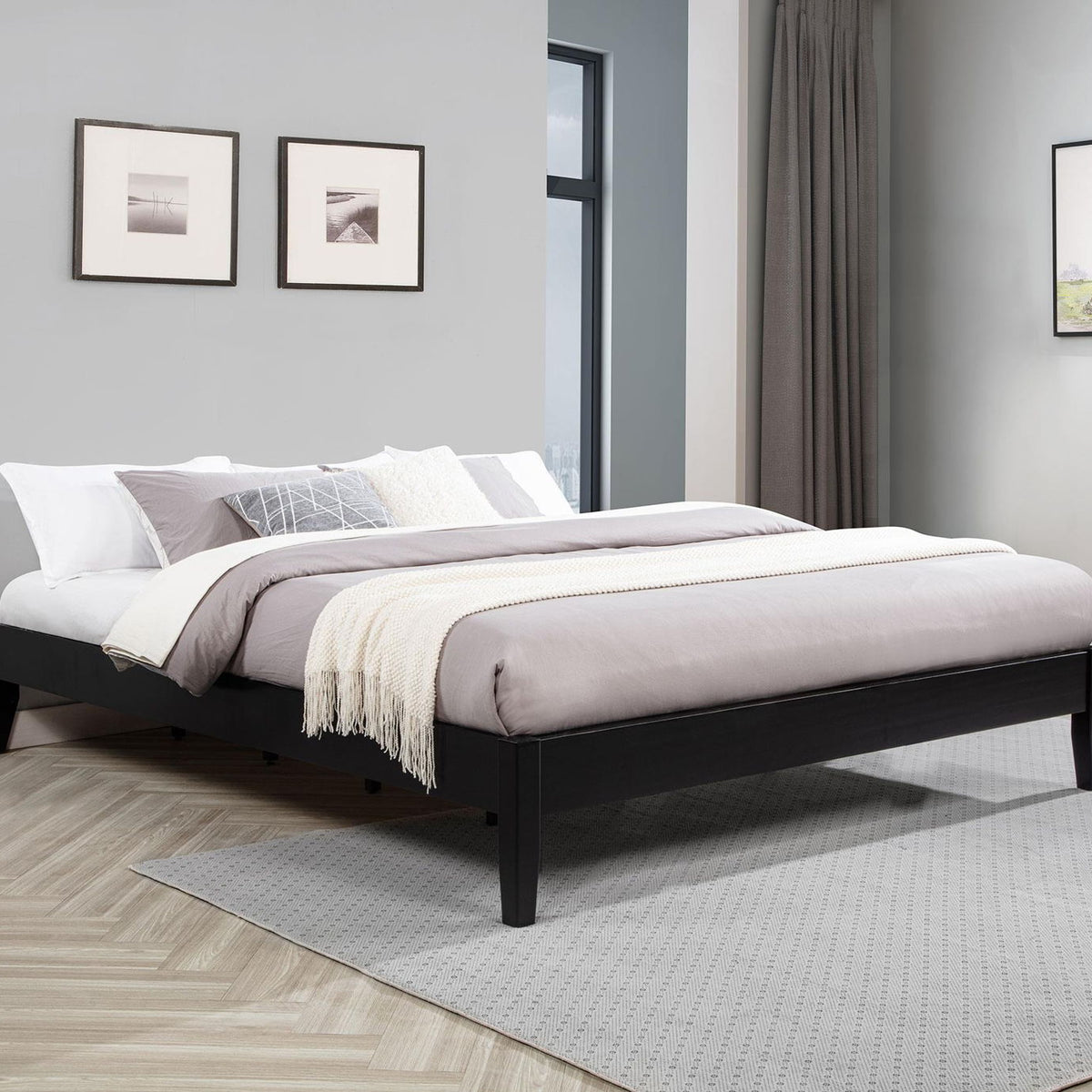 Hounslow Eastern King Universal Platform Bed Black