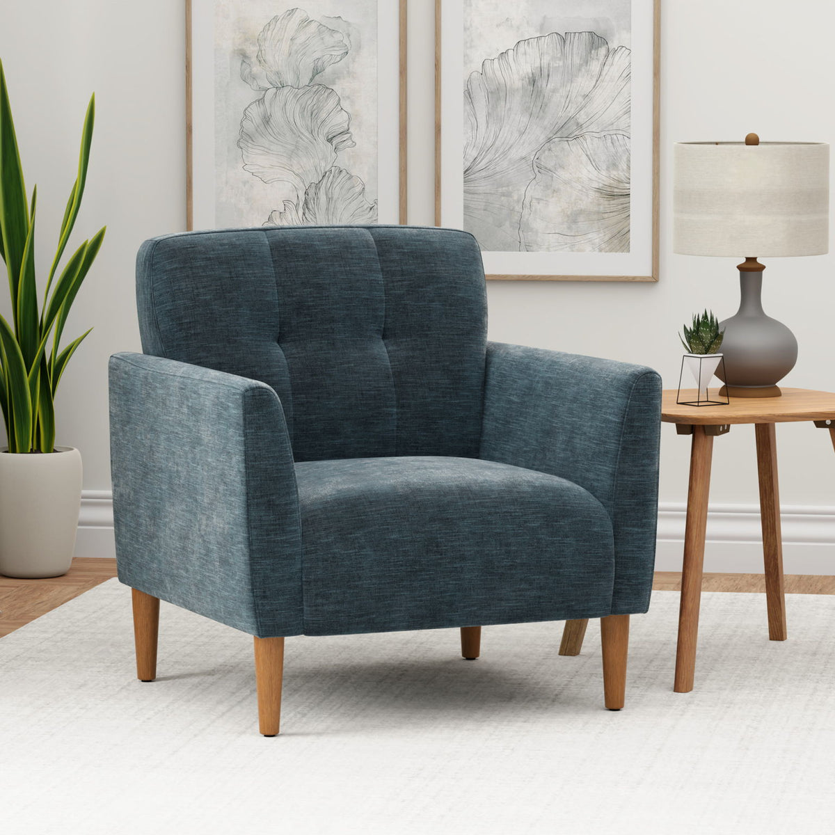 Joanne - Accent Chair - Blue