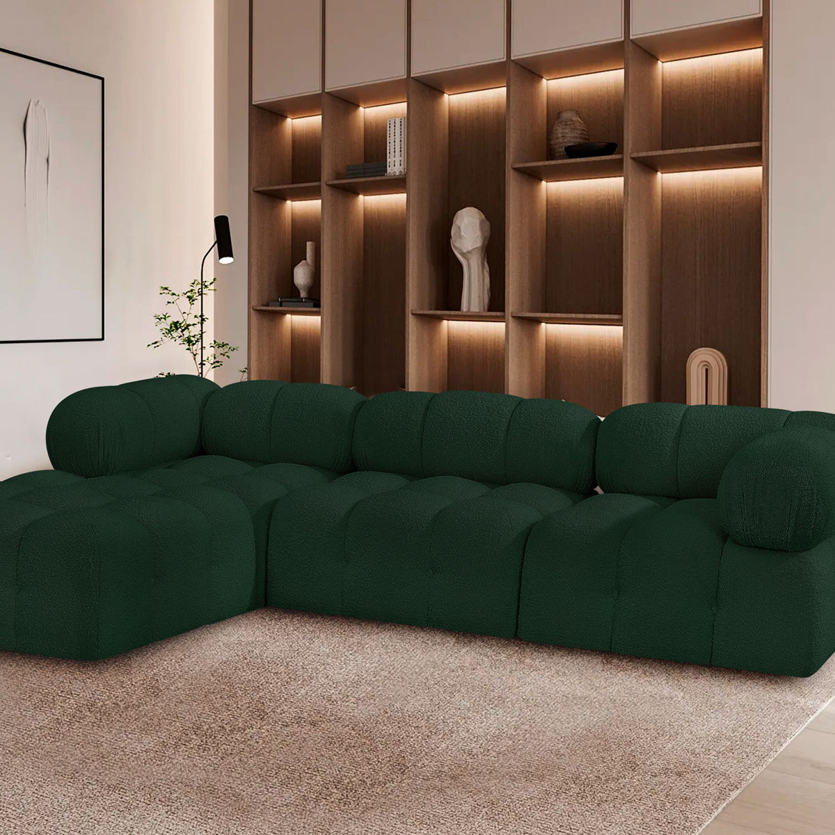 Ames - 4 Piece Fabric Modular Sectional