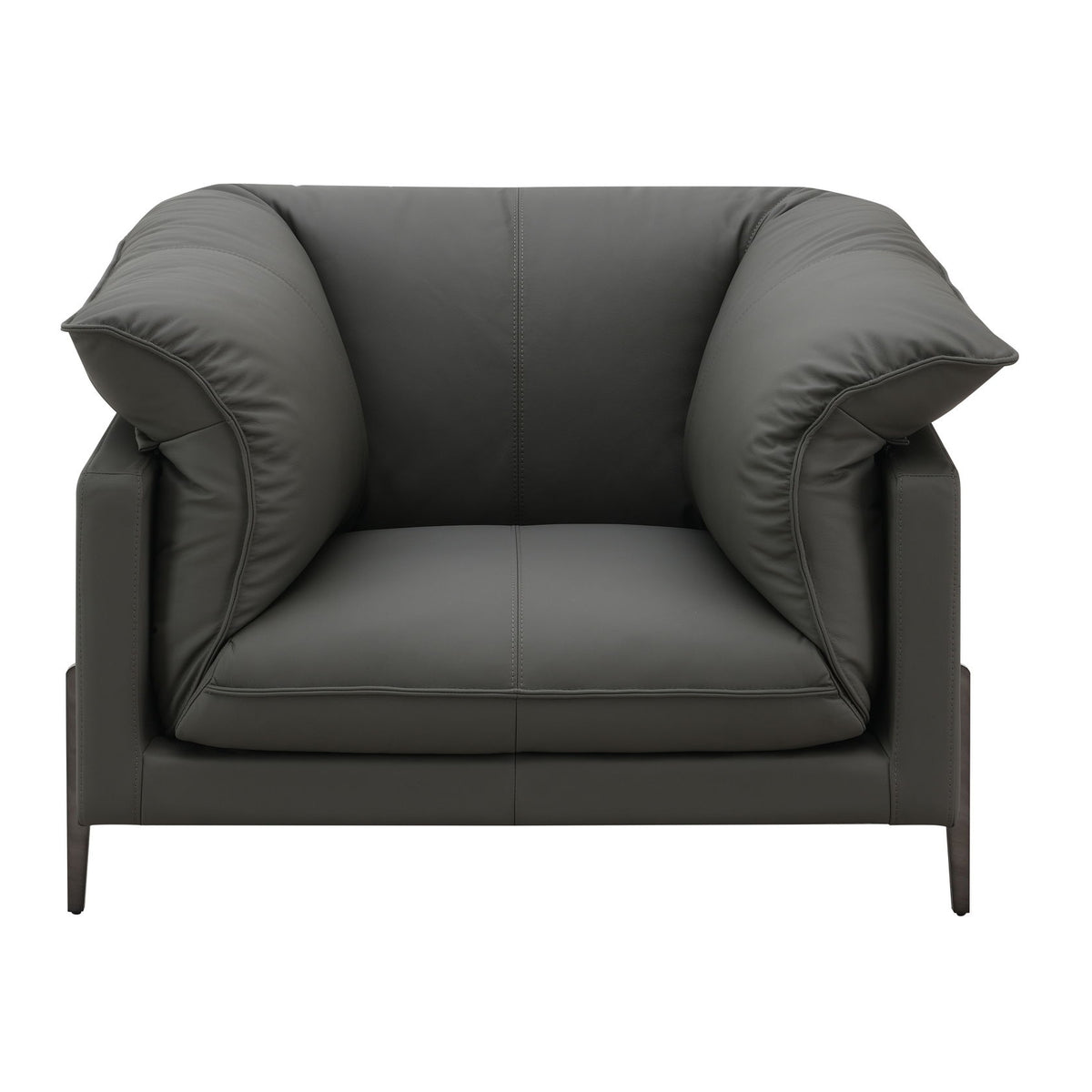 Tadi - Top Grain Leather Chair - Black