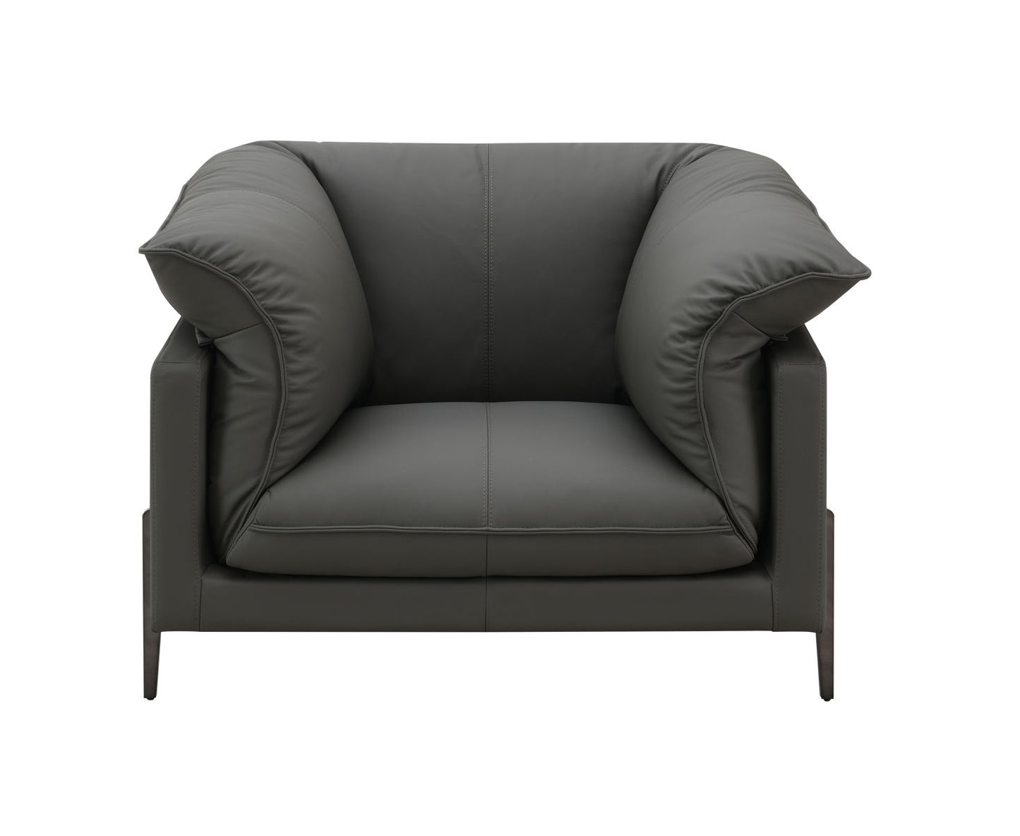 Tadi - Top Grain Leather Chair - Black