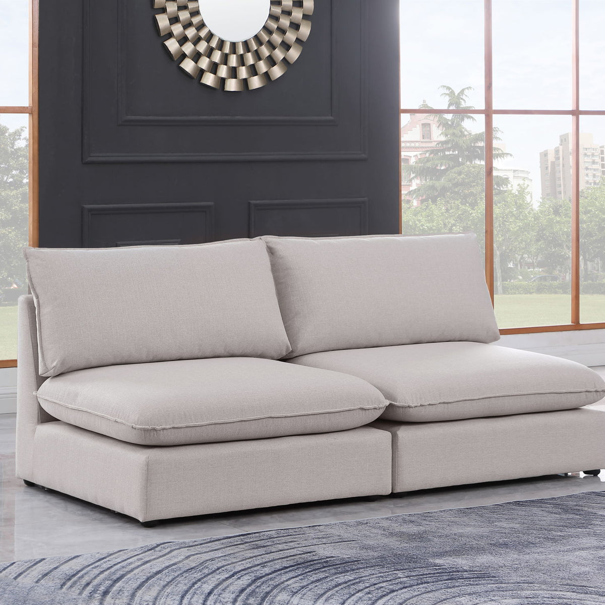 Mackenzie - Modular Sofa Armless - 2 Seats