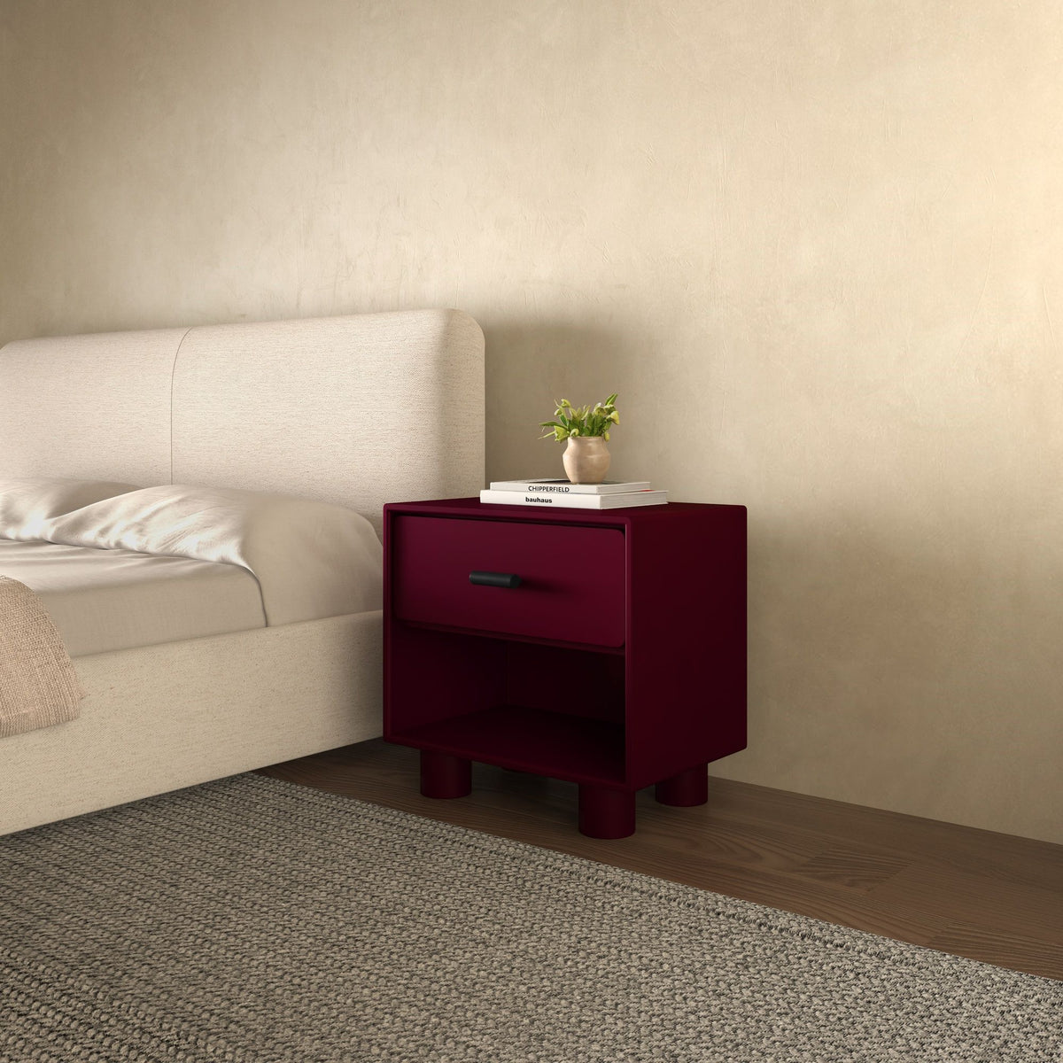 Jolene - Accent Nightstand - Red
