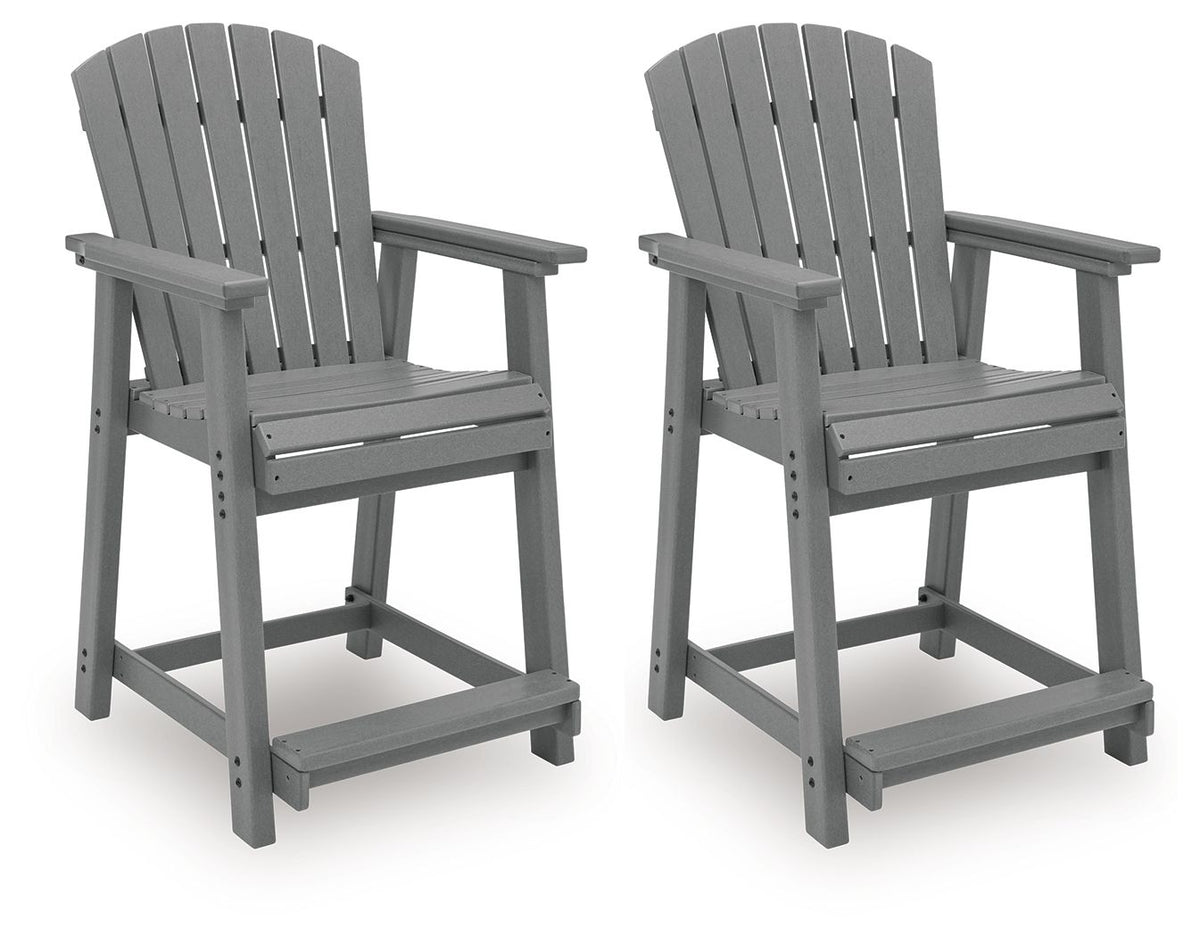 Sanctuary Beach - Barstool (Set of 2) - Dark Gray