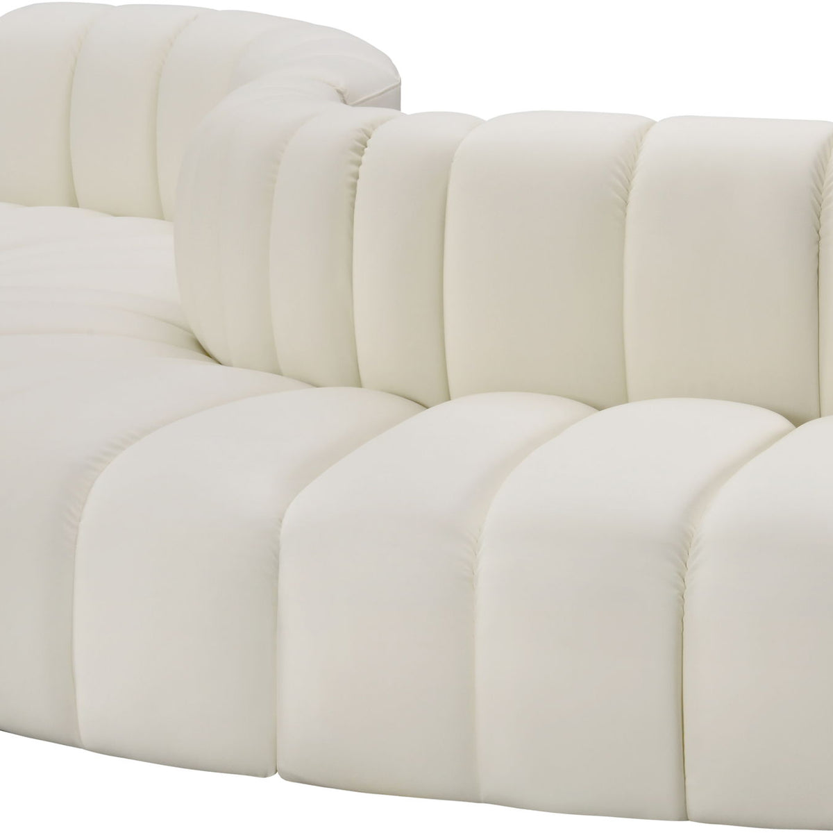 Arc - Faux Leather 5 Piece Modular Sofa