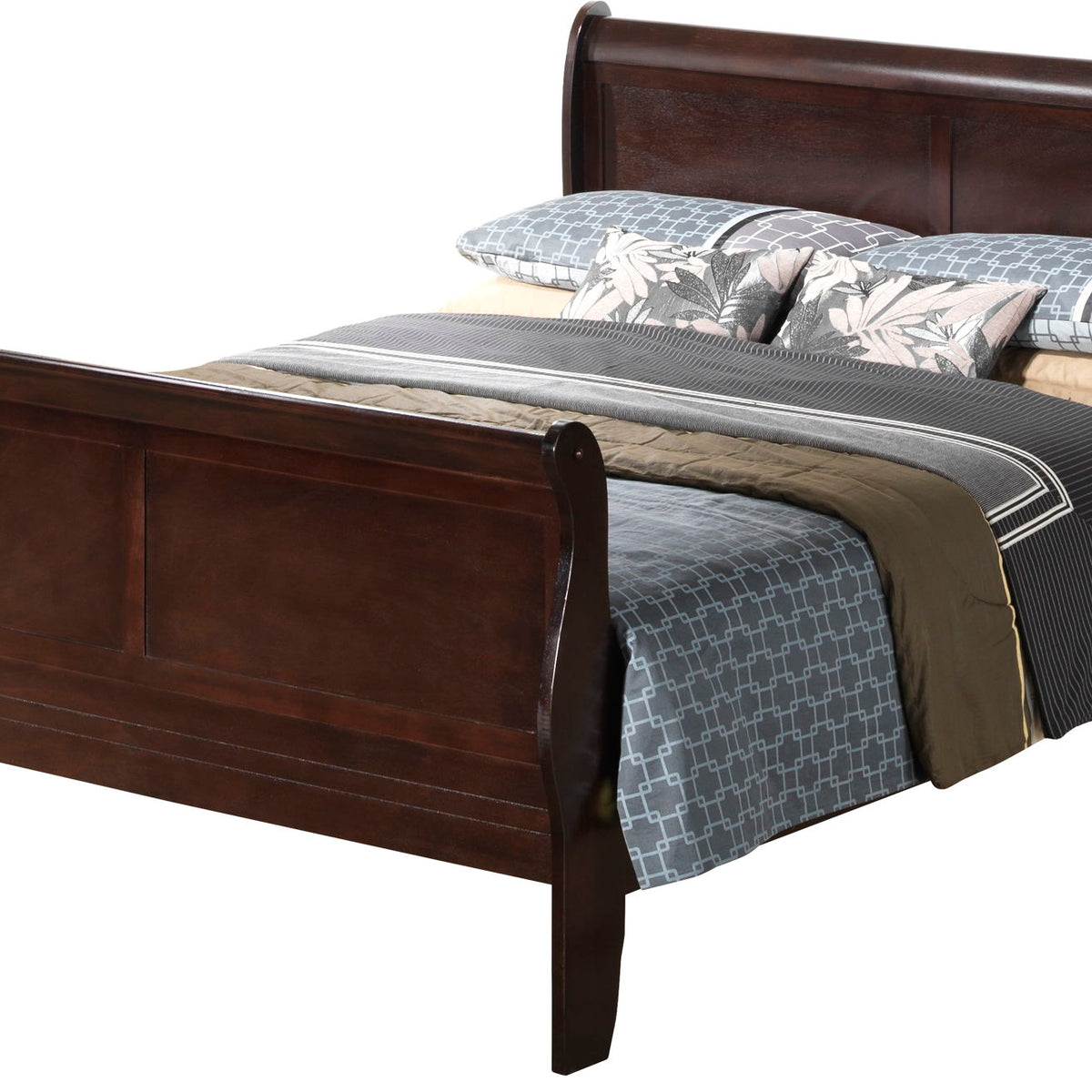Panel Sleigh Bed