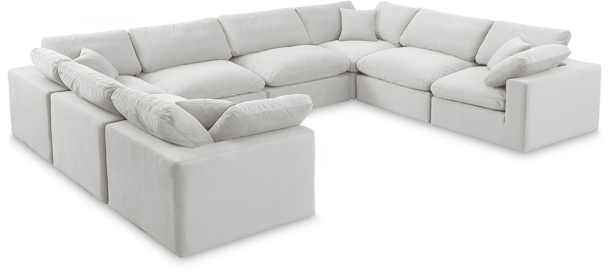 Comfy - 8 Piece Velvet Modular Sectional