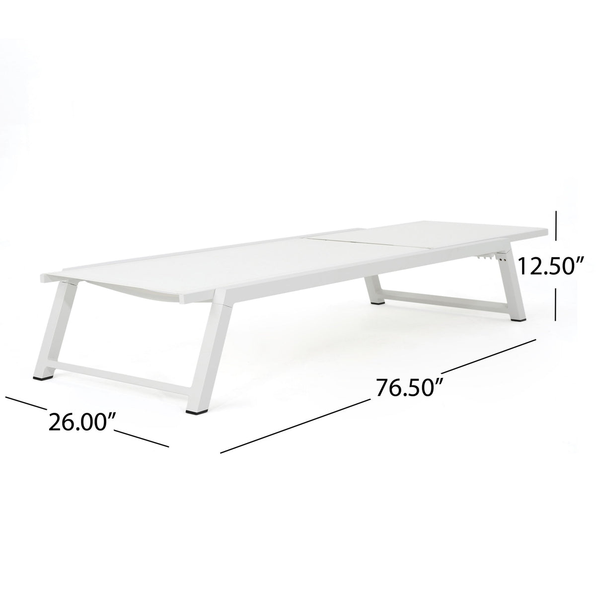 Myers - Modern Chaise Lounge Set With Adjustable Mesh Back