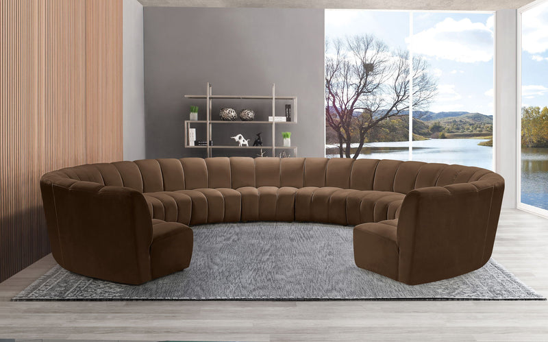 Infinity - 11 Piece Velvet Modular Sectional