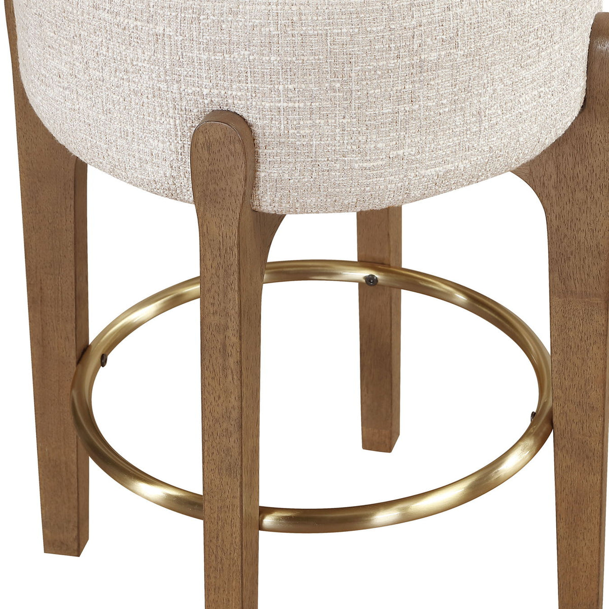 Torino - Backless Counter Stool With Brushed Brown Base (Set of 2)