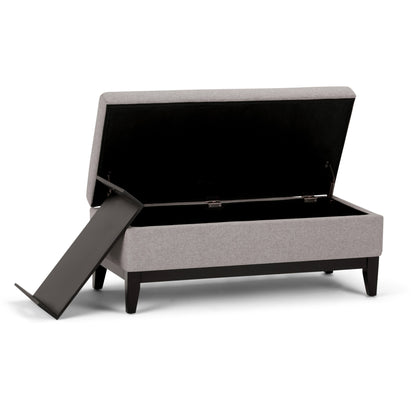 Oregon - Contemporary Storage Ottoman Bench With Tray