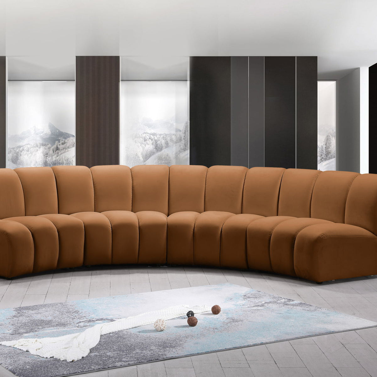 Infinity - 4 Piece Modular Sectional - Saddle