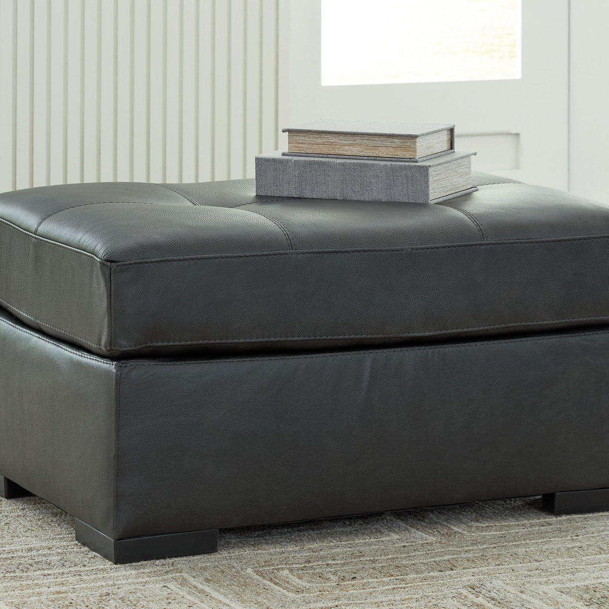 Brindley Pier - Fog - Oversized Accent Ottoman