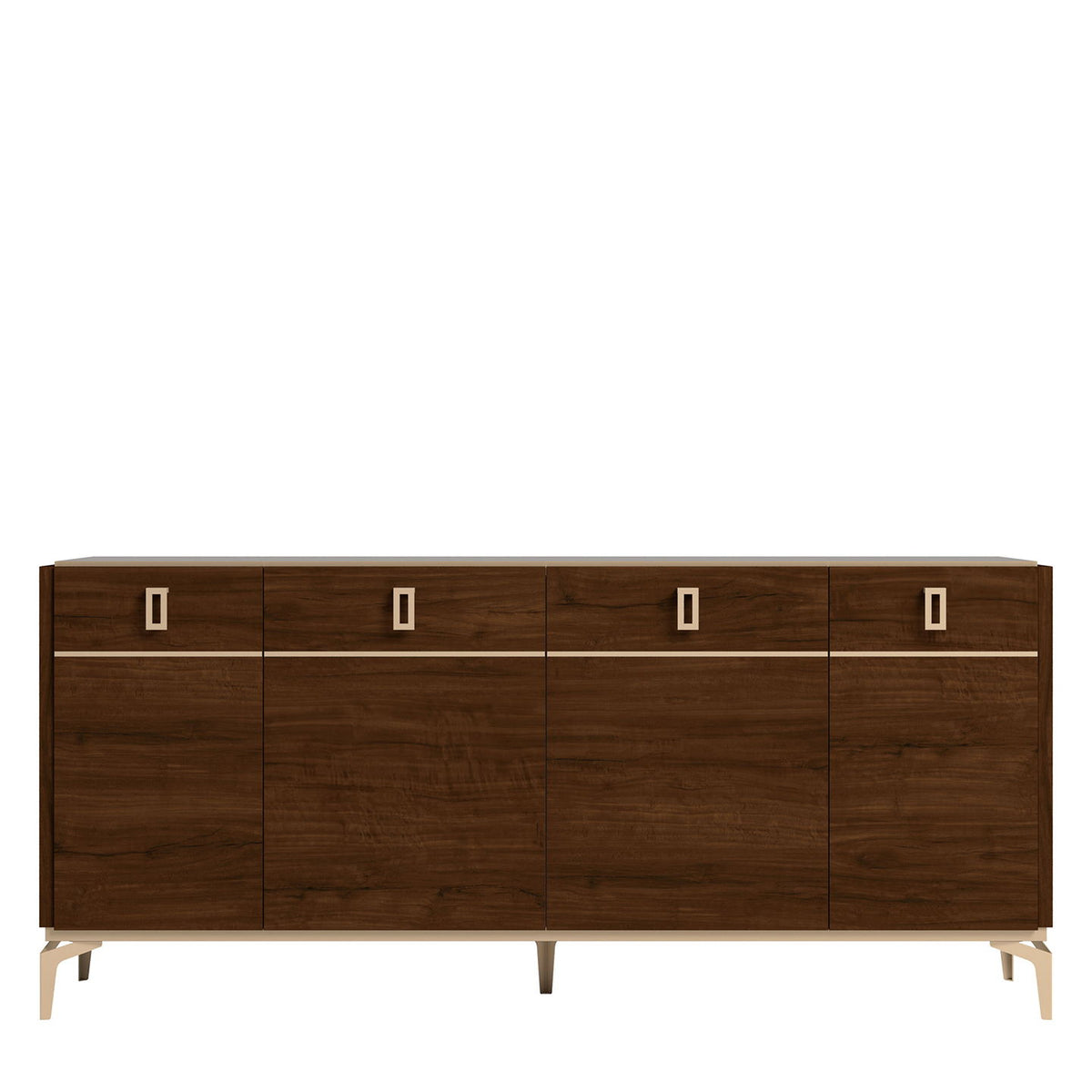 Eva - 4 Door Buffet - Dark Brown