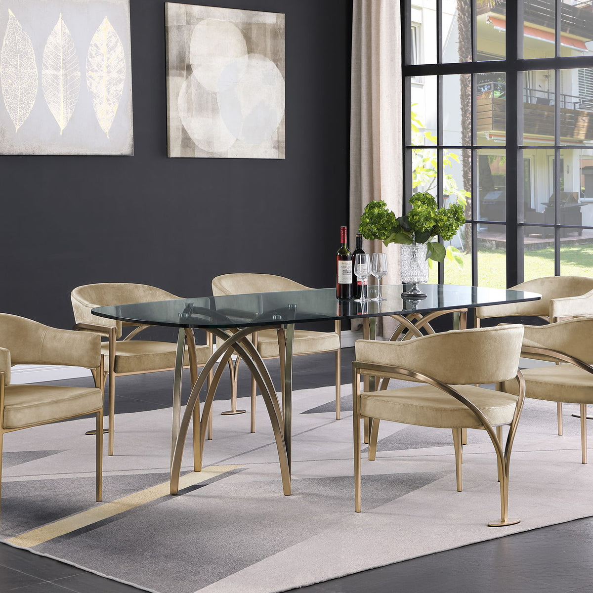 Madelyn - Dining Chair (Set of 2) - Brushed Brass