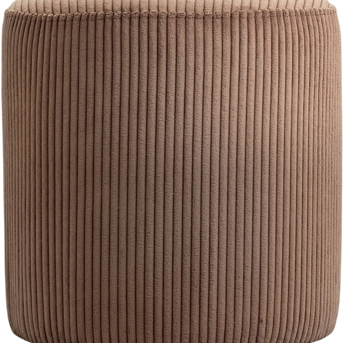 Roy - Round Microsuede Ottoman / Stool