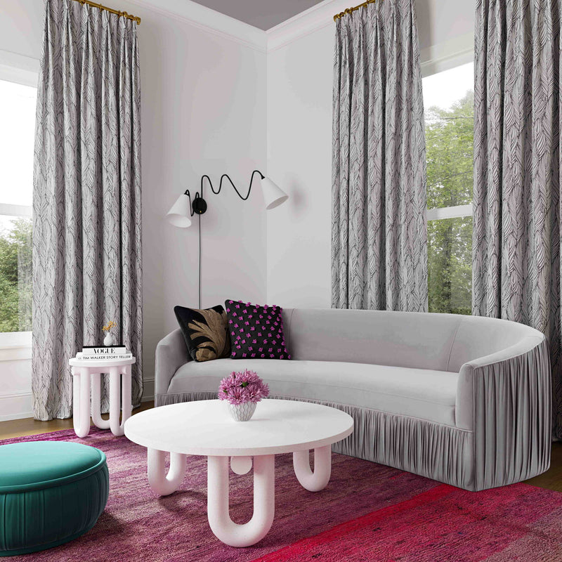 Tildy - Concrete Side Table - White