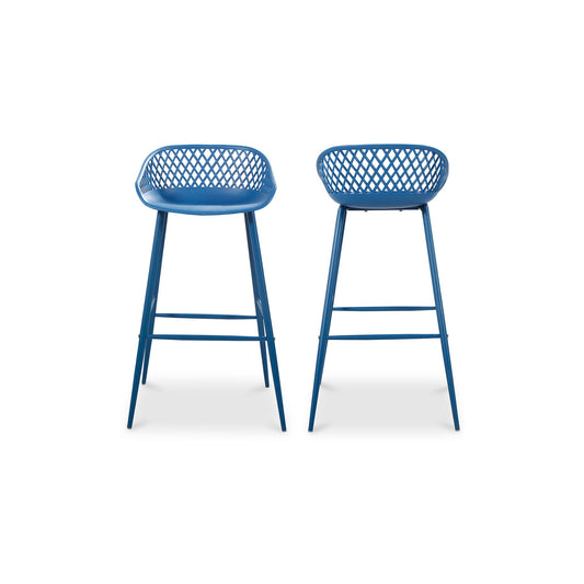 Piazza - Outdoor Barstool (Set of 2) - Blue