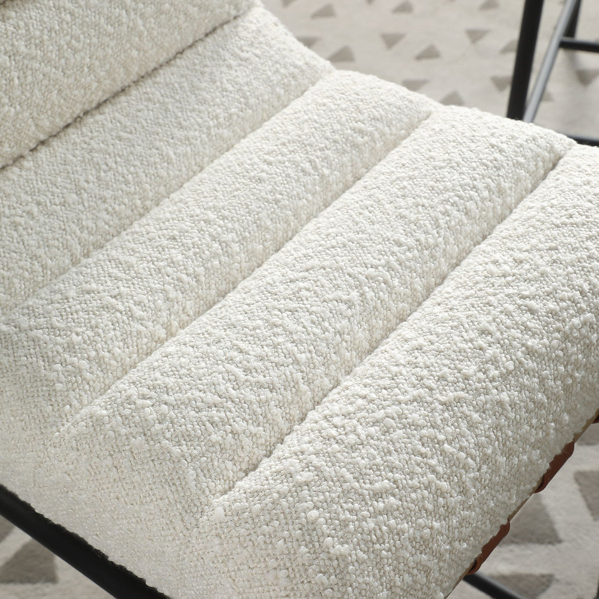Lahni - 17" Boucle Fabric Counter Height Chair