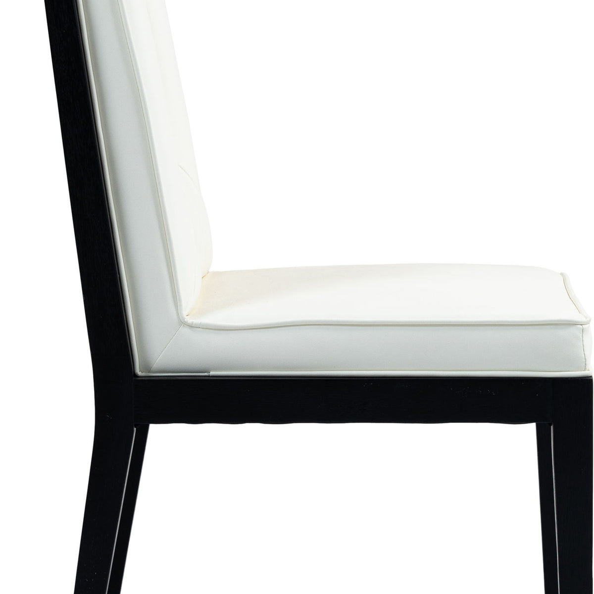 Gwendolyn - Faux Leather Dining Side Chair With Black Frame (Set of 2)