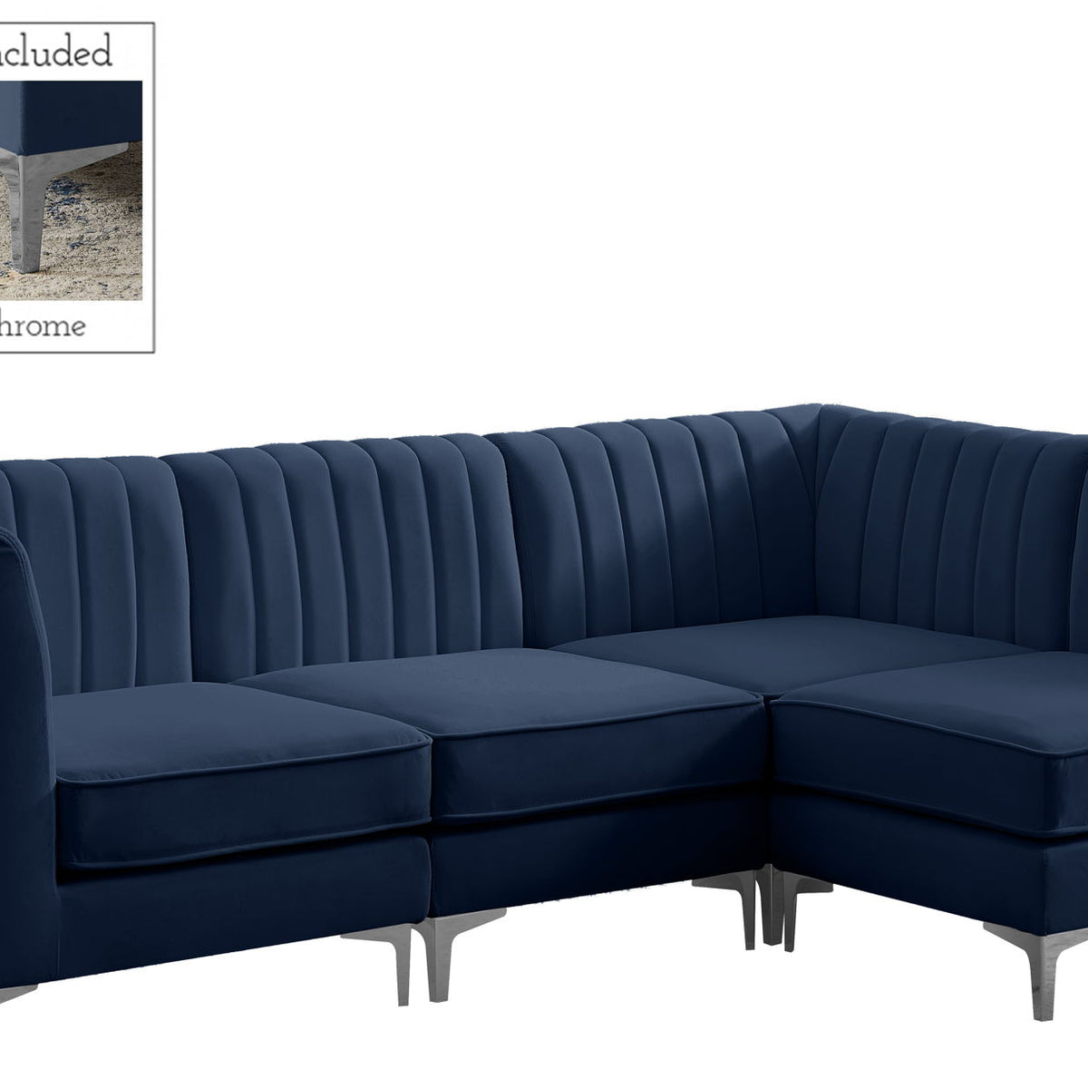 Alina - 4 Piece Modular L-Shaped Sectional