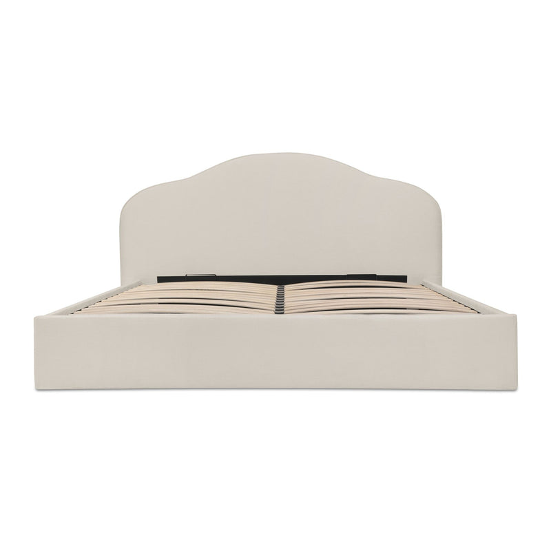 Maggie - Queen Storage Bed - Cream