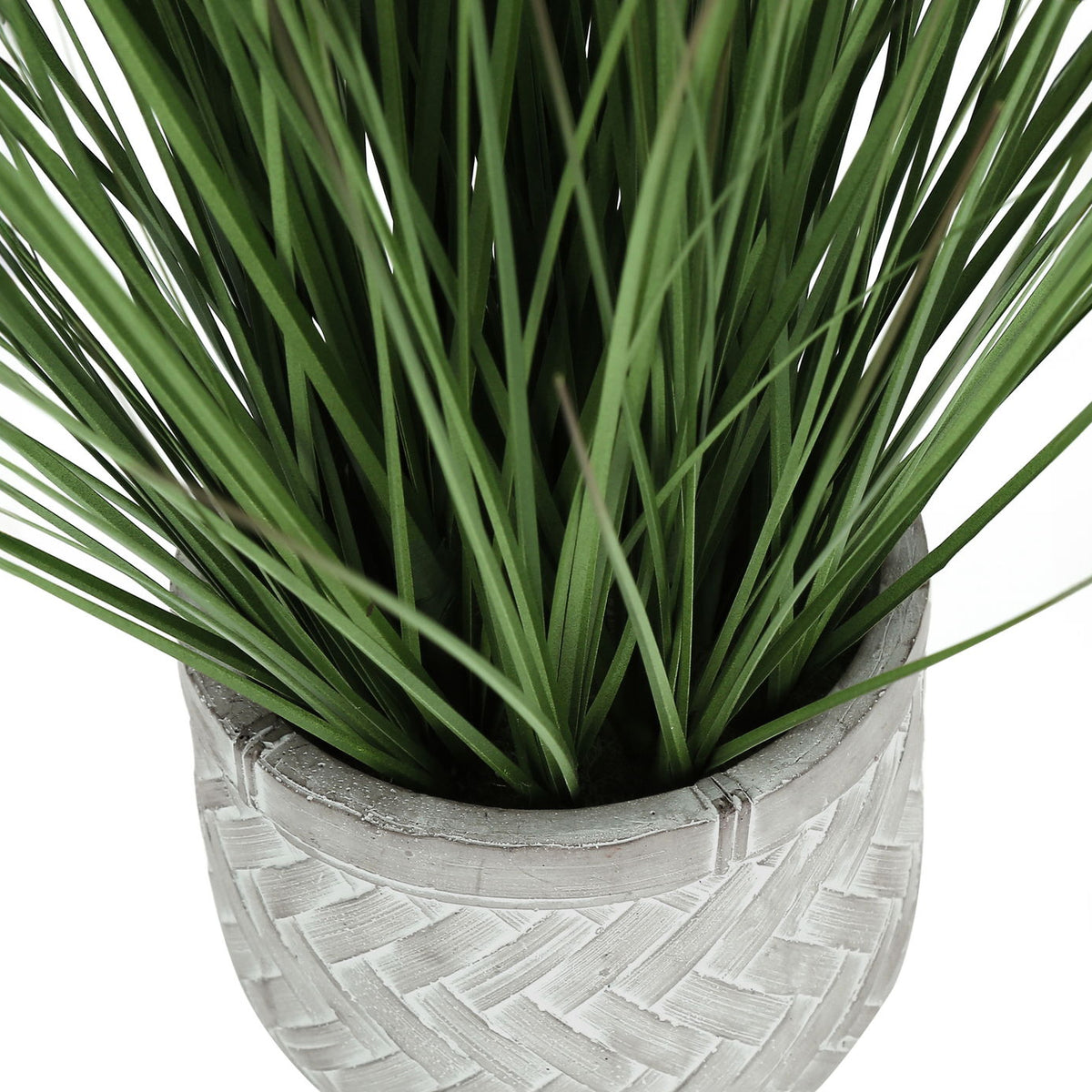 21" Tall, Artificial Plant, Grass, Indoor, Faux, Fake, Table, Greenery, Potted, Real Touch, Decorative - Green / White