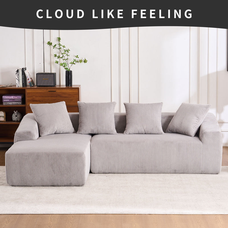 Combined 3 Seater Sofa With 4 Pillows