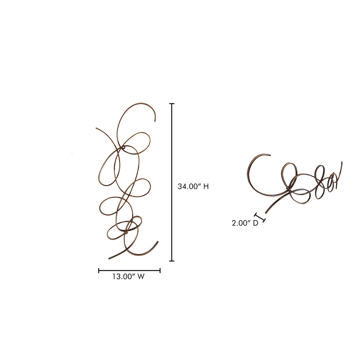 Scroll - One Wall Decor - Silver
