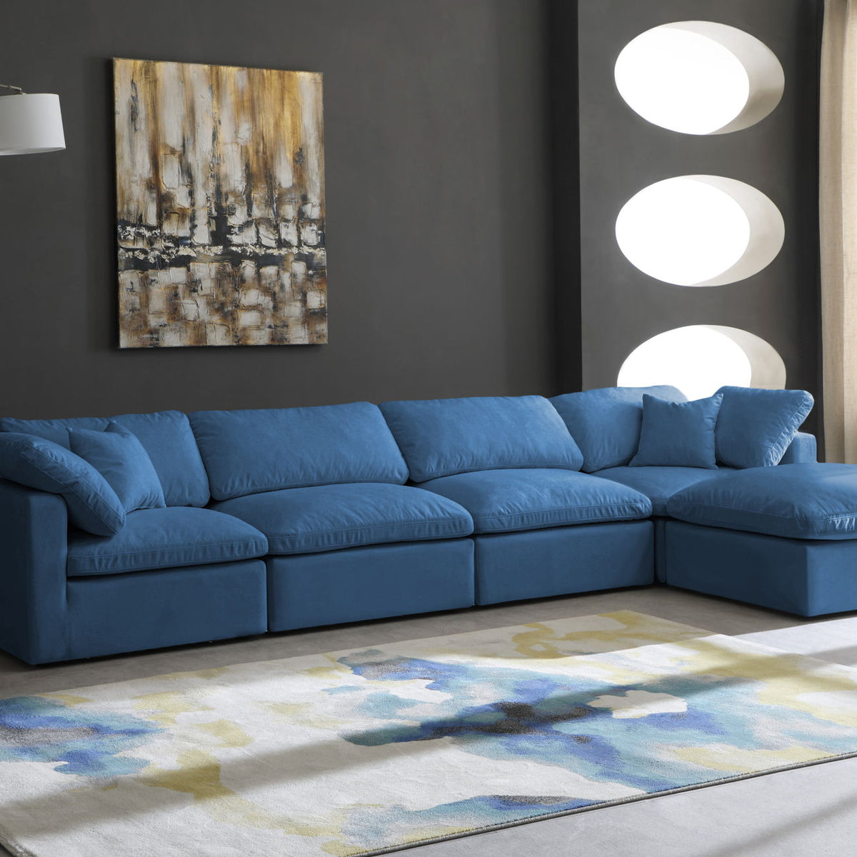 Plush - 5 Piece Modular Sectional