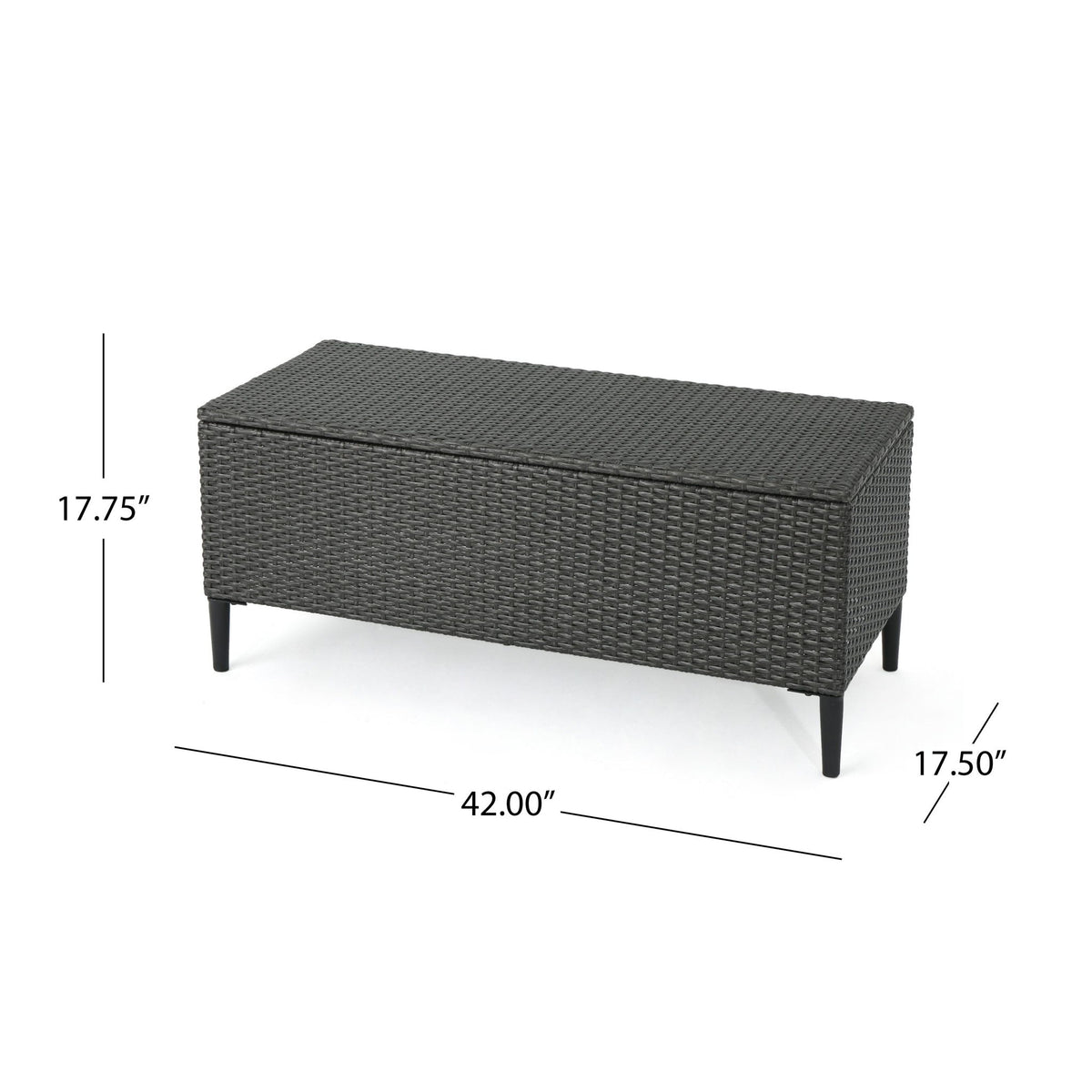 Rupert - Storage Unit Resin Wicker Outdoor